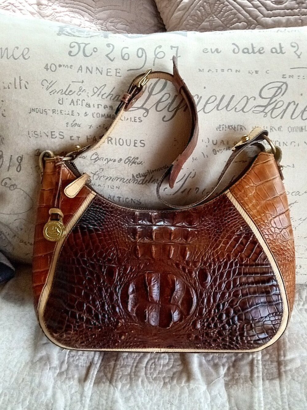 Vintage Brahmin Small Tri Color Collection Shoulder Bag